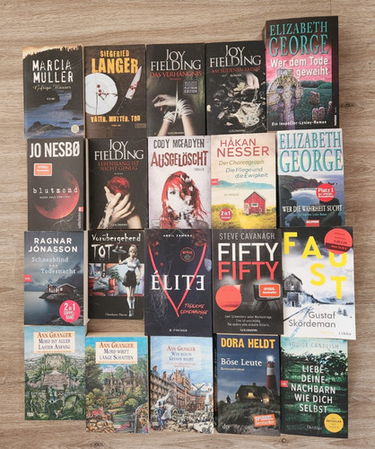 Buchpaket x krimi und - **,