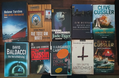 Buchpaket krimi thriller - thriller, 10