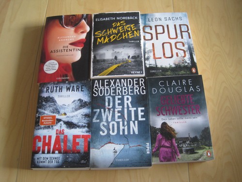 Thriller buch paket - 6, x